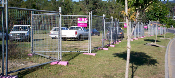 Portable Fencing Accessories - Pink Fence - Portable Fencing Specialist